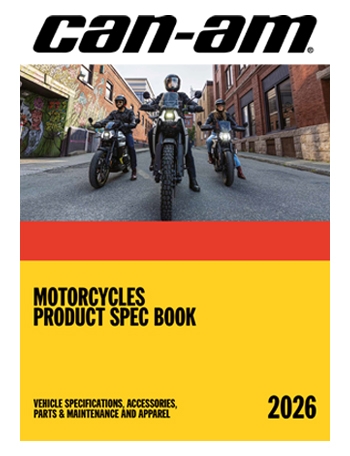 Coperta catalogului Can-Am Motociclete 2026