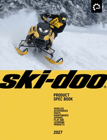 Coperta catalogului Ski-Doo 2027