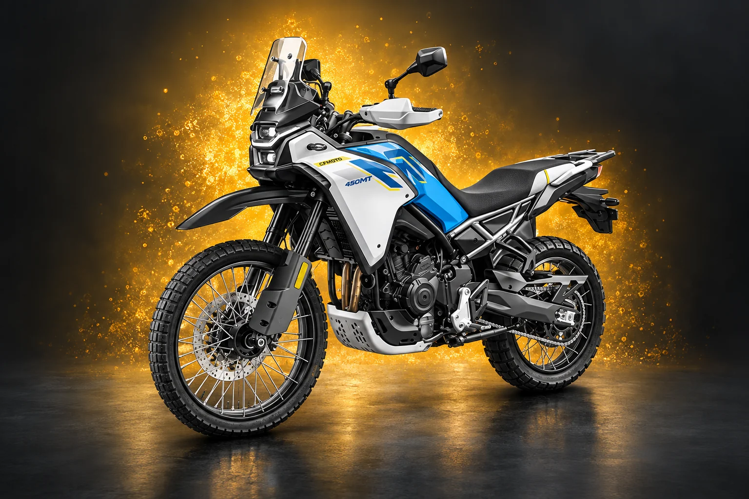 CFMOTO 450MT, imagine de prezentare cu fundal editat