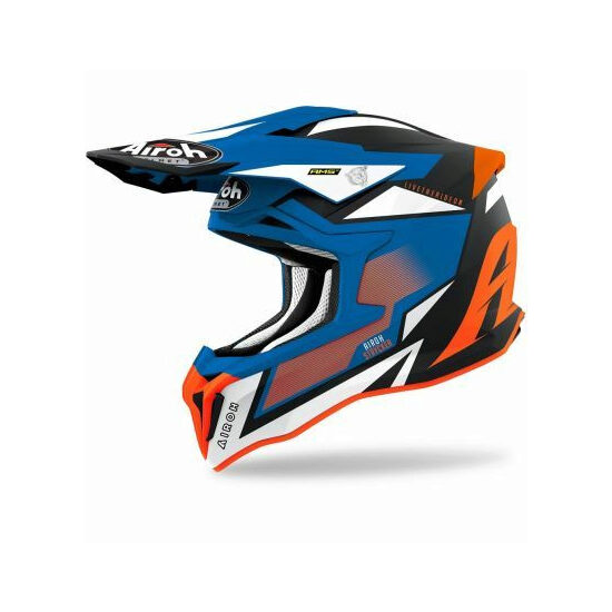 CASCA AIROH STRYCKER AXE ORANGE/BLUE MATT M