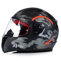 CASCA LS2 FF353 RAPID CIRCLE GRI/PORTOCALIU XL - 103533552XL