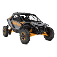 CAN-AM MAVERICK R X RS SAS 999T DOLOMITE GREY & ORANGE CRUSH INT - NRMM