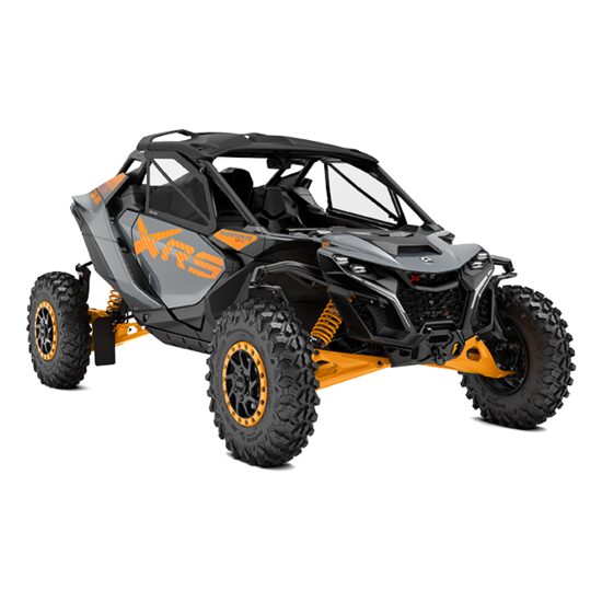 CAN-AM MAVERICK R X RS SAS 999T DOLOMITE GREY & ORANGE CRUSH INT - NRMM