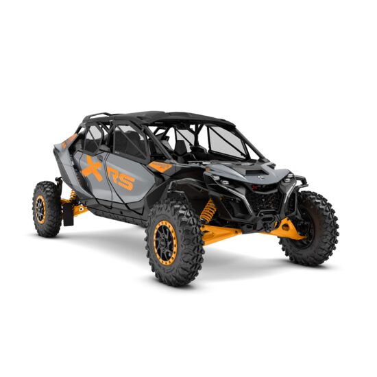 CAN-AM MAVERICK R MAX X RS SAS 999 T DOLOMITE GREY & ORANGE CRUSH INT - NRMM