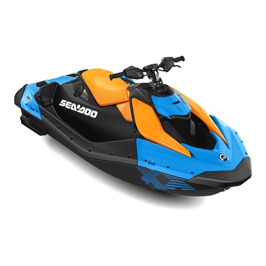 Sea-Doo Spark X Trixx 110 For 1 110 Gulfstream Blue / Orange Crush iBR -