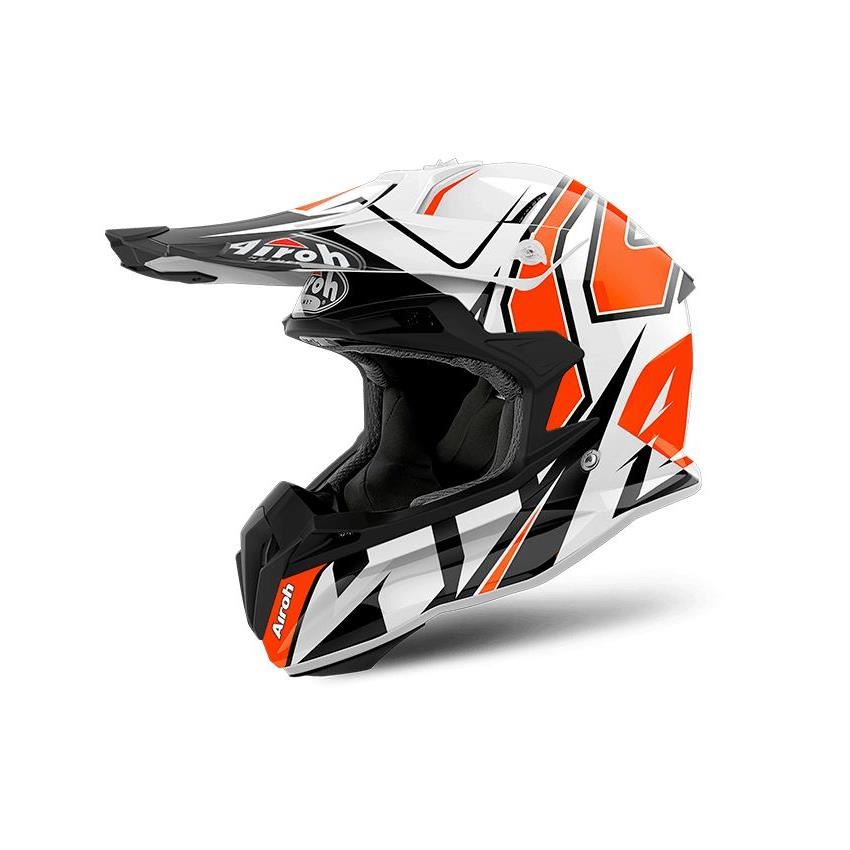 Casque Airoh TERMINATOR OPEN VISION SHOCK - Bleu Au Meilleur Prix