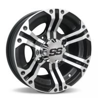 Jante ITP SS212 12 x7, 4/137 Machined / Black