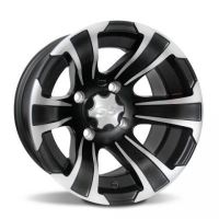 Jante ITP SS312 12 x 7, 4/137 Matte Black/Machined Accents