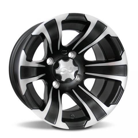 Jante ITP SS312 12 x 7, 4/137 Matte Black/Machined Accents